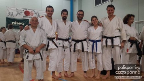 Tecnici e aleti della sezione Karate