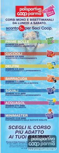 Sono aperte le iscrizioni ai corsi di Nuoto.