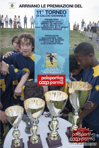 Premiazioni con ospiti d'eccezione al torneo di calcio.