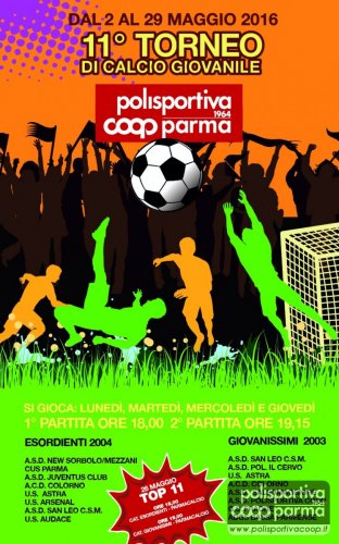 INIZIA OGGI IL TORNEO DI CALCIO 2016