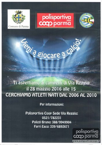 VIENI A GIOCARE A CALCIO!