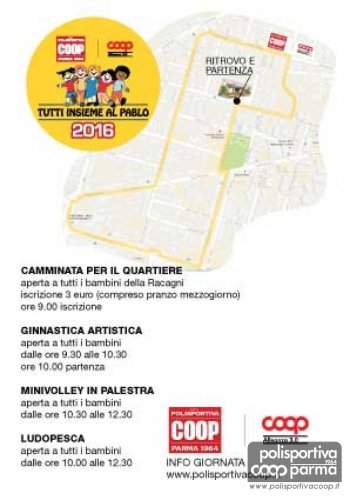 Tutti insieme al Pablo: la Polisportiva organizza la camminata per il quartiere e le attività in palestra.
