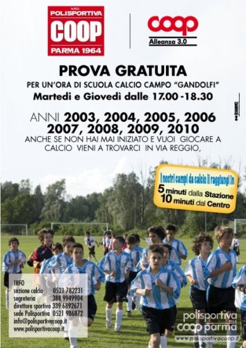 Prova gratuita con la sezione calcio.