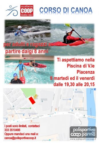 Iniziano i nuovi corsi di canoa in piscina