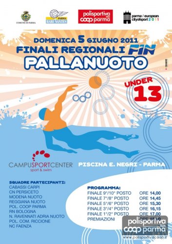 LOCANDINA DELLE FINALI REGIONALI U13 2011