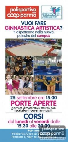 Porte aperte in palestra.