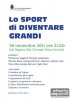 Invito al convegno " LO SPORT di DIVENTARE GRANDI"