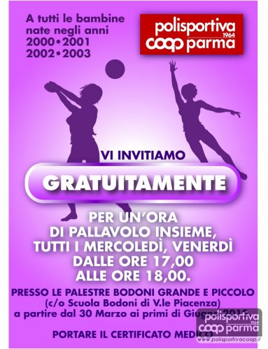 Prova gratuiitamente la scuola volley