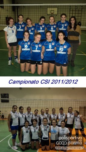 Foto delle squadre vincenti campionati CSI