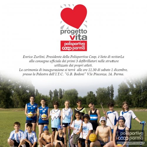Consegna ufficiale dei defibrillatori.