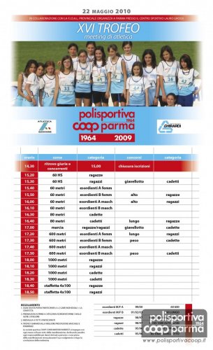 Meeting Atletica Polisportiva Coop è giunto alla 16° edizione