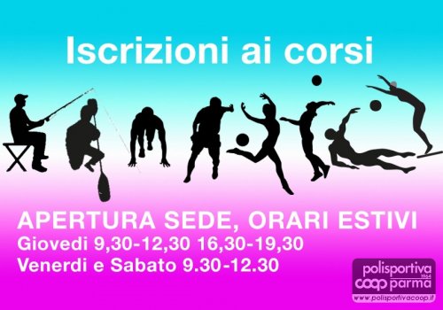 orari estivi per la sede